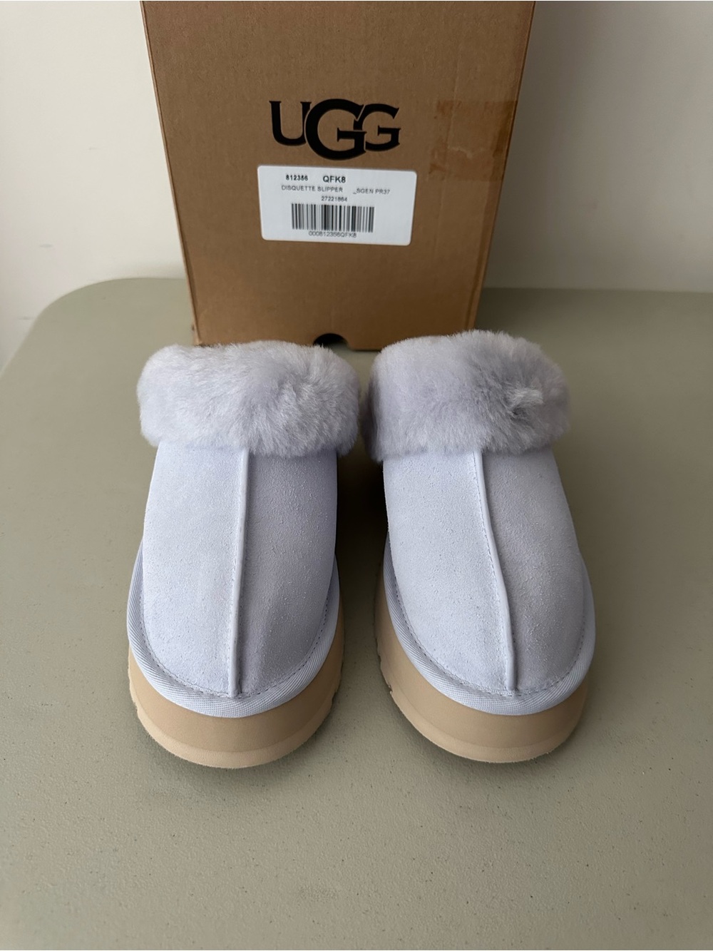 NIB UGG Disquette Slipper Women's Lilac Size 7